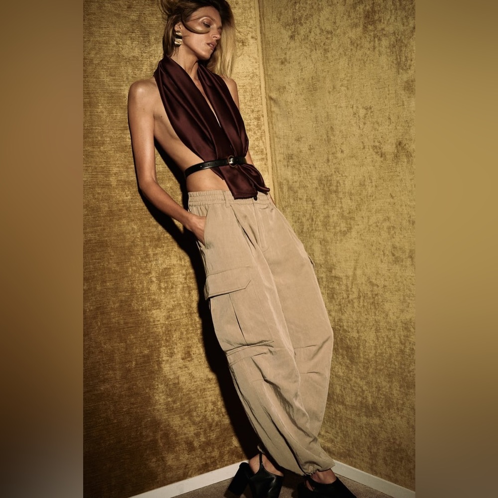 ZARA Parachute/Cargo pants M/L